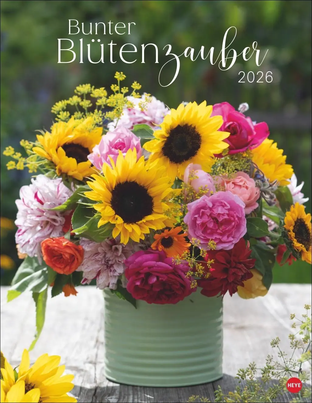 Cover: 9783756409877 | Bunter Blütenzauber Posterkalender 2026 | Heye | Kalender | 14 S.