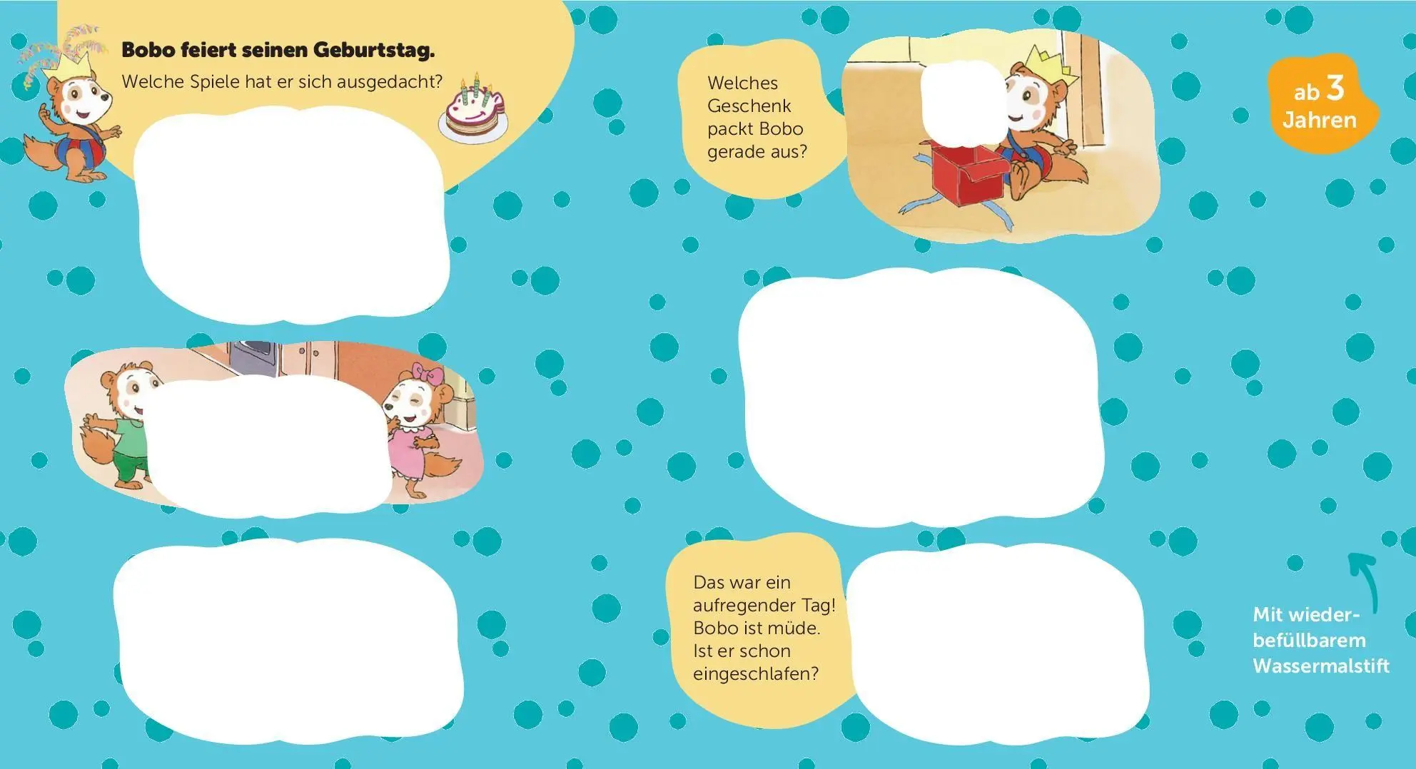 Bild: 9783849949877 | Bobo Siebenschläfer Mein Wassermalbuch | Schwager &amp; Steinlein Verlag