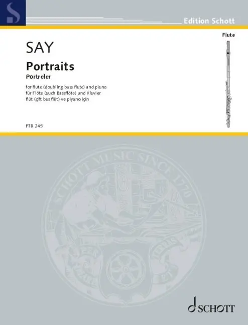 Cover: 9790001219877 | Portraits | Fazil Say | Broschüre | 76 S. | 2024 | Schott Music, Mainz