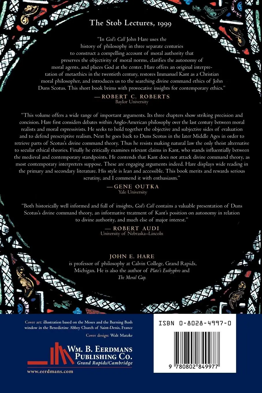 Rückseite: 9780802849977 | God's Call | Moral Realism, God's Commands, and Human Autonomy | Hare