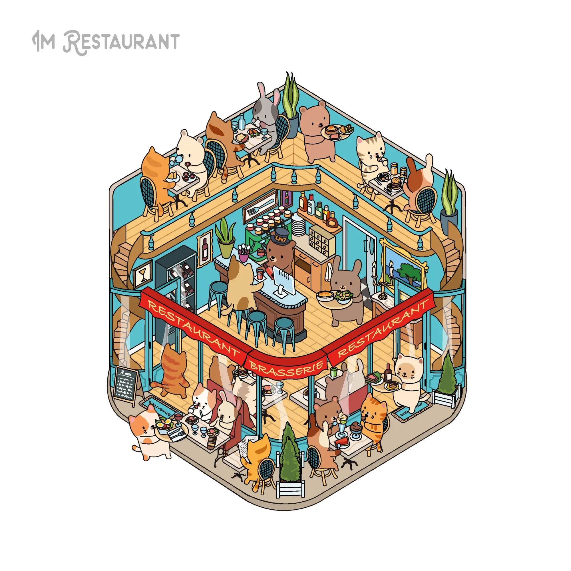 Bild: 9783625199977 | Mini-Sticker-Szenen - Cozy Mini-Shops | Alain Boyer | Taschenbuch