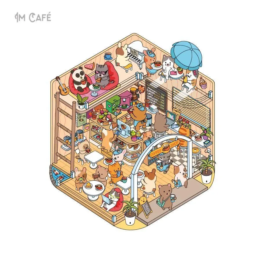 Bild: 9783625199977 | Mini-Sticker-Szenen - Cozy Mini-Shops | Alain Boyer | Taschenbuch