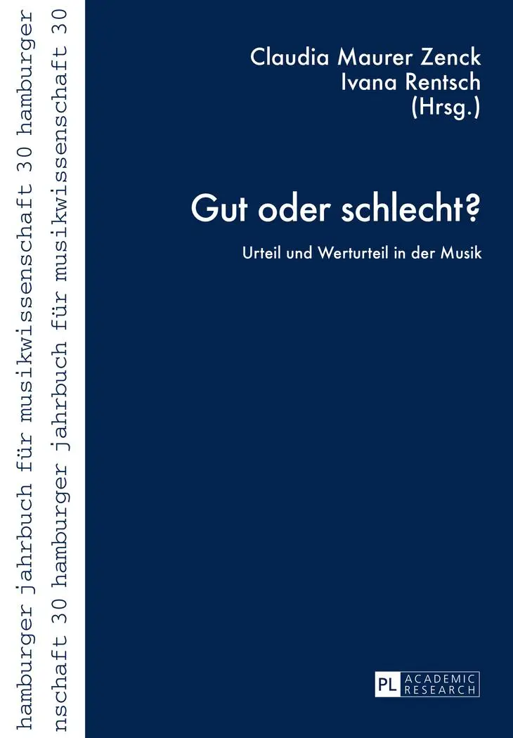 Cover: 9783631659977 | Gut oder schlecht? | Urteil und Werturteil in der Musik | Taschenbuch