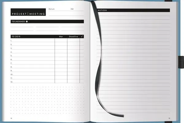 Bild: 9783731889977 | Projekt-Meeting-Planer Aqua | Verlag Korsch | Buch | 200 S. | Deutsch
