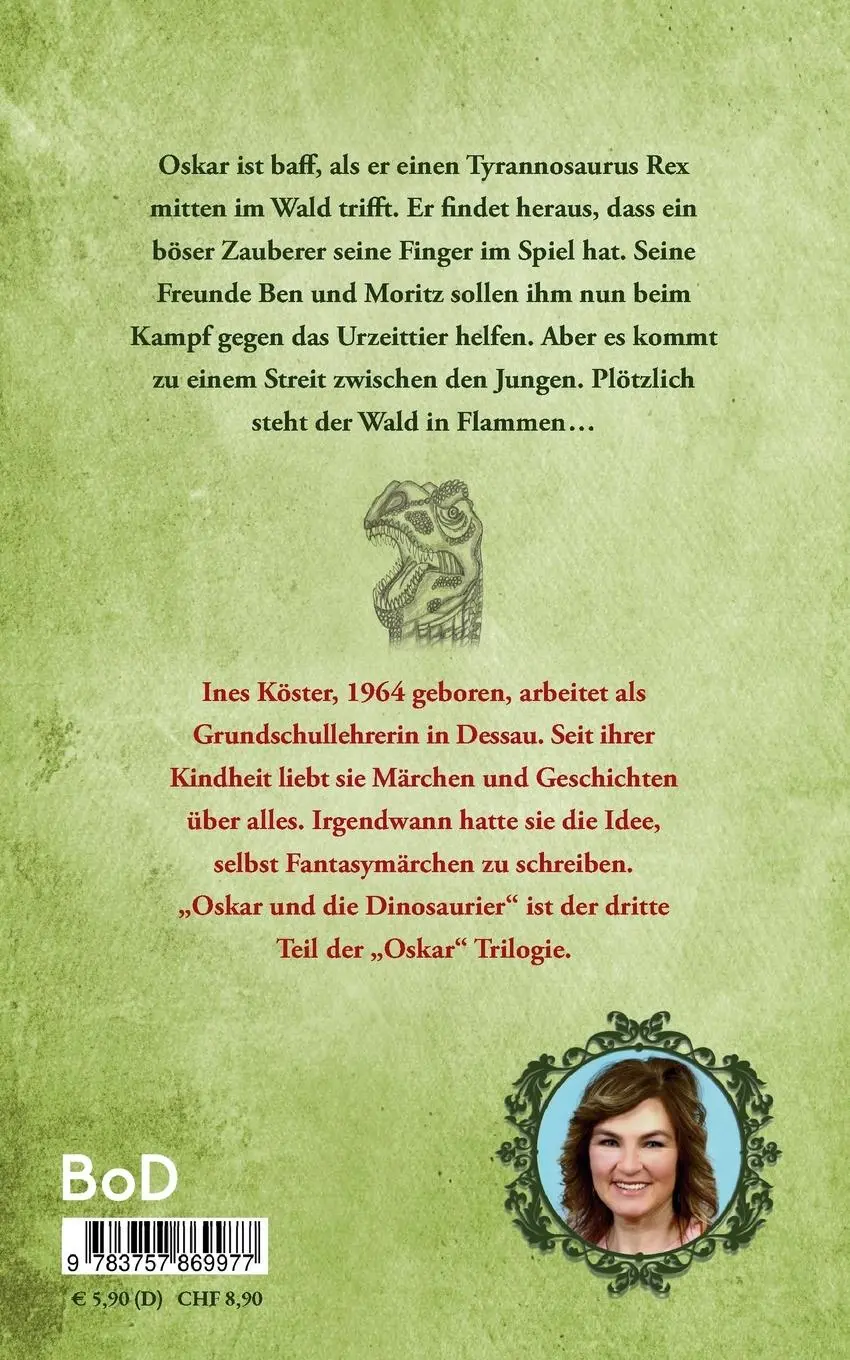 Rückseite: 9783757869977 | Oskar und die Dinosaurier | Ines Köster | Taschenbuch | 116 S. | 2023