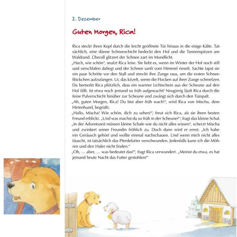 Bild: 9783780609977 | Neue Weihnachtsfreunde für Rica | Laura Lamping | Kalender | 24 S.