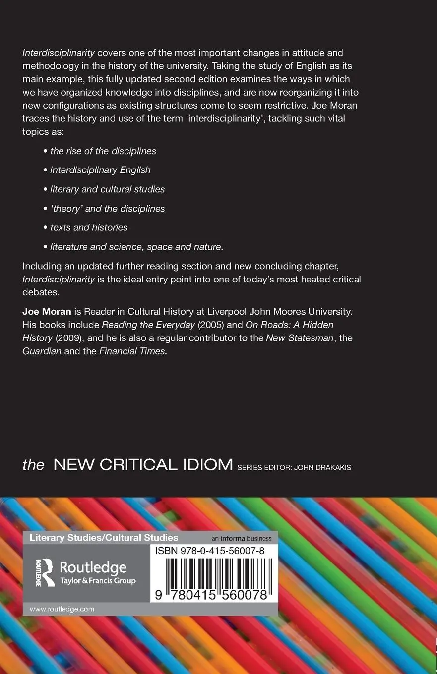 Rückseite: 9780415560078 | Interdisciplinarity | Joe Moran | Taschenbuch | Englisch | 2010