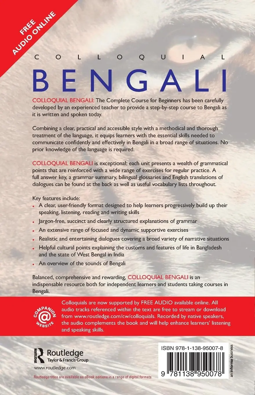 Rückseite: 9781138950078 | Colloquial Bengali | Mithun B. Nasrin (u. a.) | Taschenbuch | Englisch