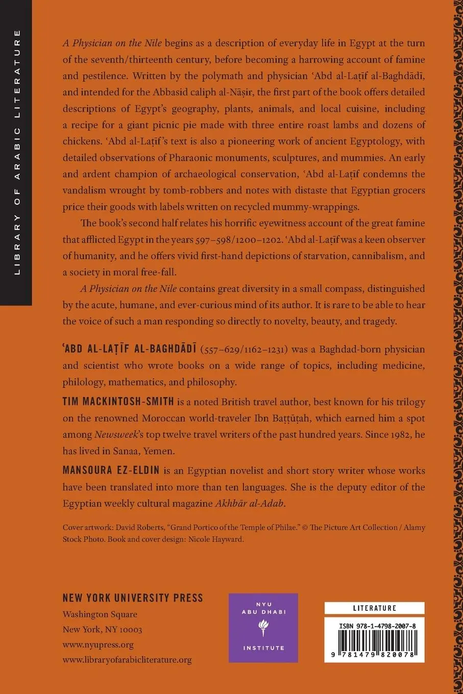 Rückseite: 9781479820078 | A Physician on the Nile | Al-Baghd&amp; | Taschenbuch | Englisch | 2022