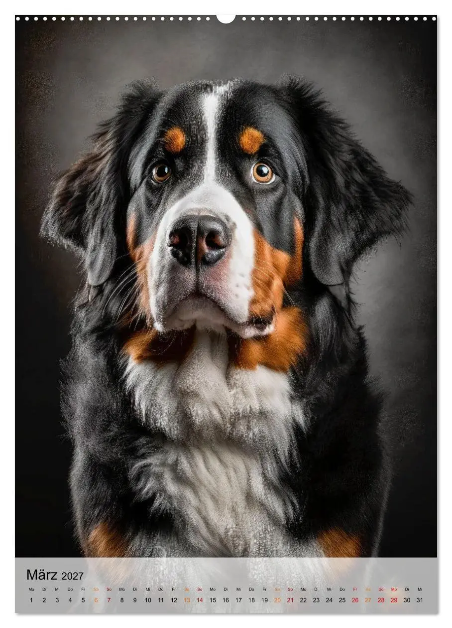 Bild: 9783569330078 | Berner Sennenhund - gutmütig und treu (Wandkalender 2027 DIN A2...