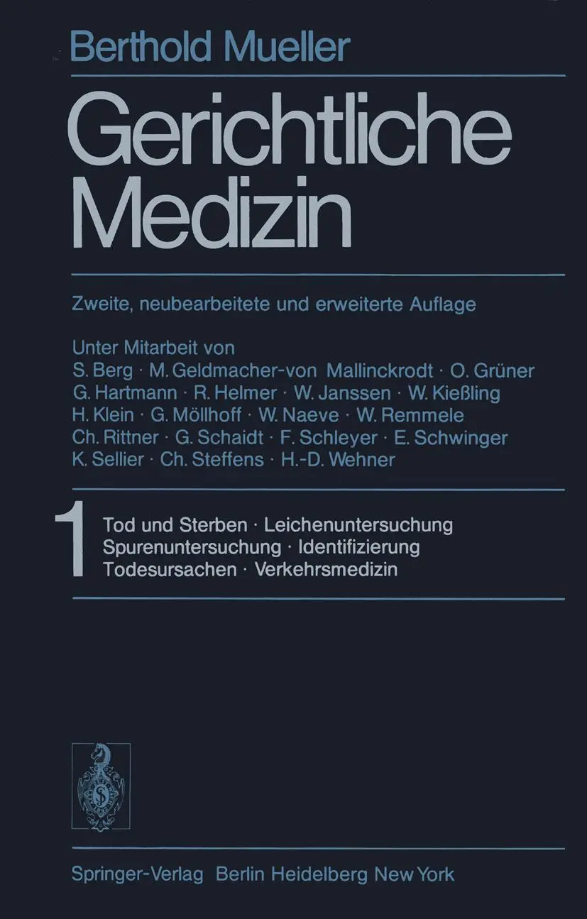 Cover: 9783642660078 | Gerichtliche Medizin | B. Mueller | Taschenbuch | 2 Taschenbücher