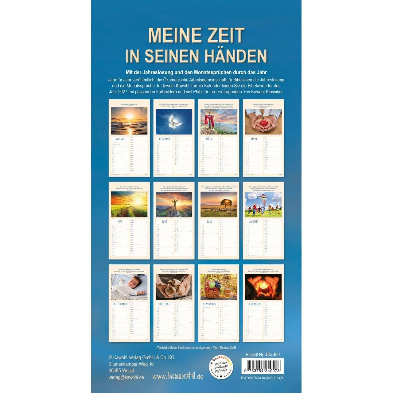 Bild: 9783754840078 | Meine Zeit in seinen Händen 2027 | Kalender | 14 S. | Deutsch | 2027