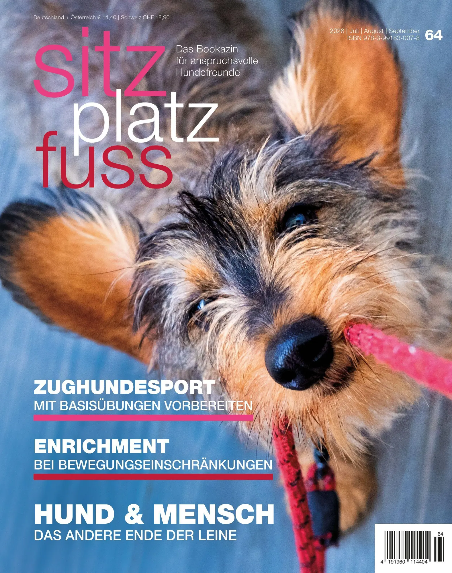 Cover: 9783991830078 | SitzPlatzFuss, Ausgabe 64 | Hund &amp; Mensch | Verlag Cadmos | Buch