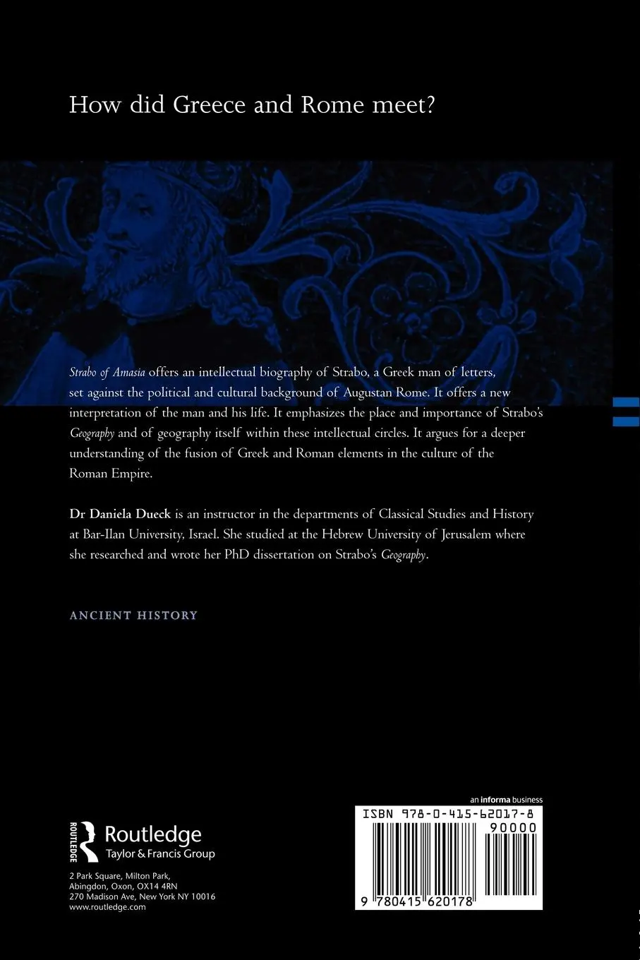 Rückseite: 9780415620178 | Strabo of Amasia | A Greek Man of Letters in Augustan Rome | Dueck