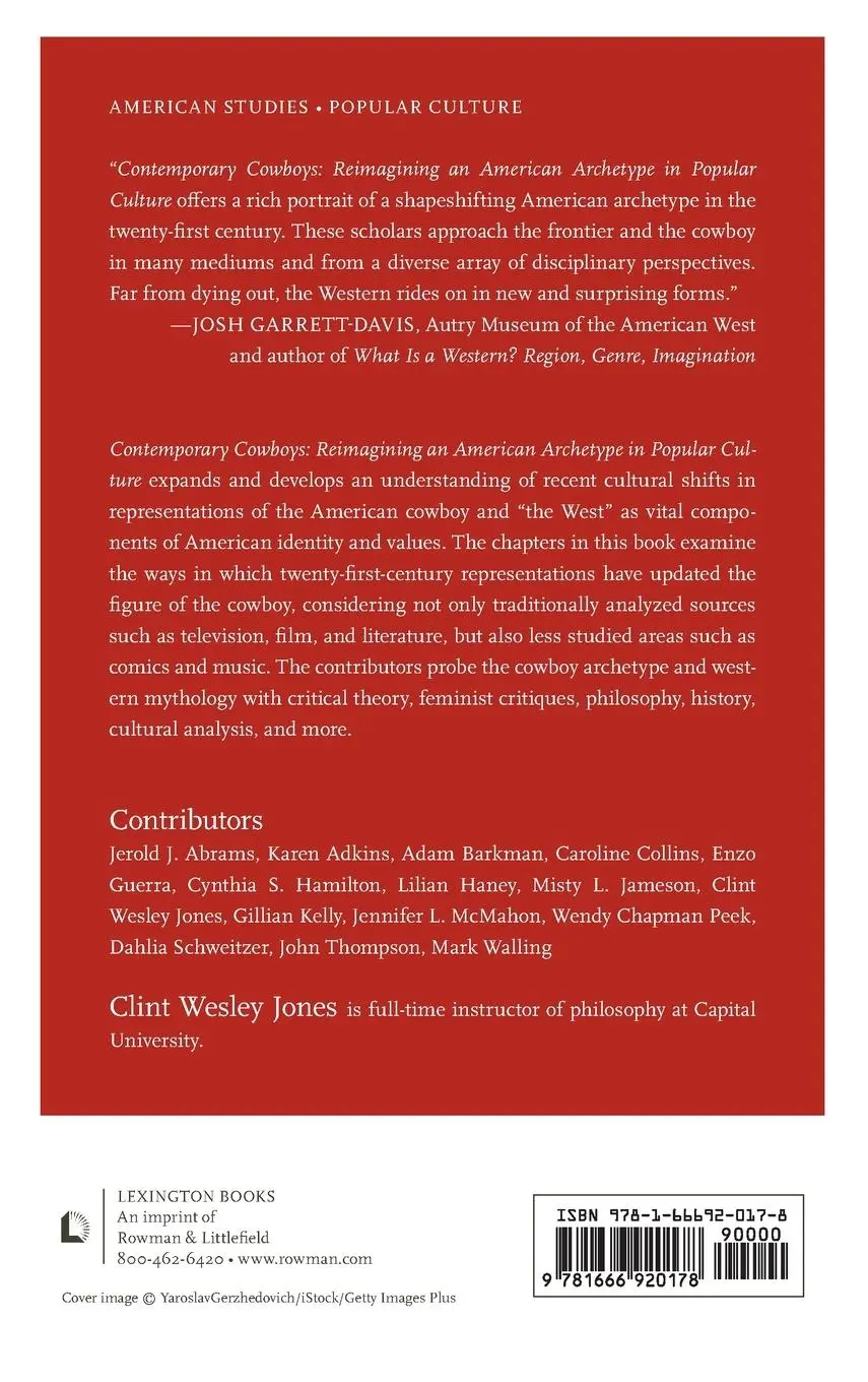 Rückseite: 9781666920178 | Contemporary Cowboys | Buch | Englisch | 2023 | Lexington Books