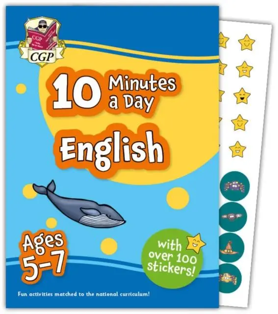 Cover: 9781837740178 | 10 Minutes a Day English for Ages 5-7 (with over 100 stickers) | Books