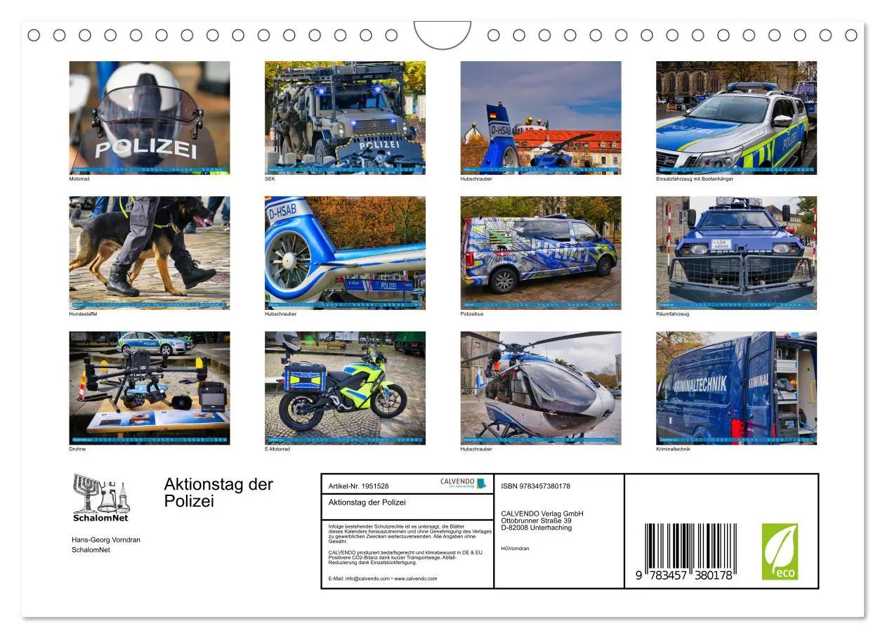 Bild: 9783457380178 | Aktionstag der Polizei (Wandkalender 2026 DIN A4 quer), CALVENDO...