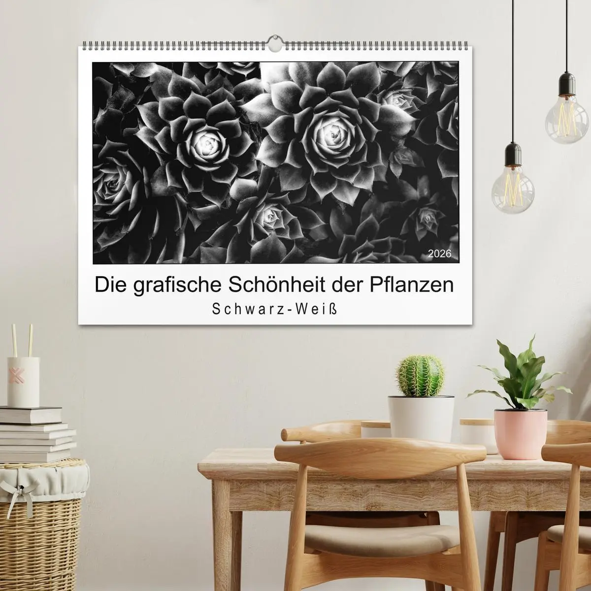 Bild: 9783457900178 | Die grafische Schönheit der Pflanzen - Schwarz-Weiß (Wandkalender...
