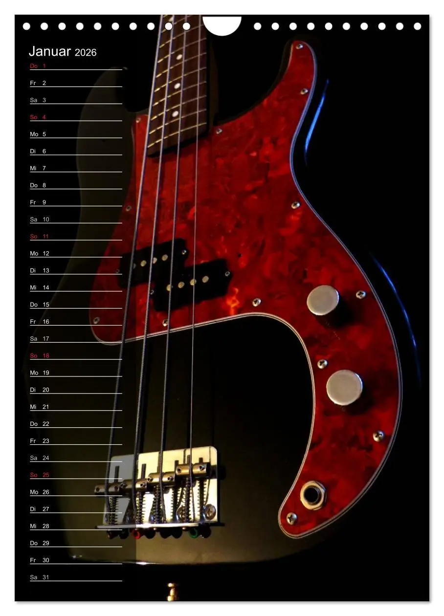 Bild: 9783516470178 | ROCKGITARREN in Szene gesetzt / Geburtstagskalender (Wandkalender...