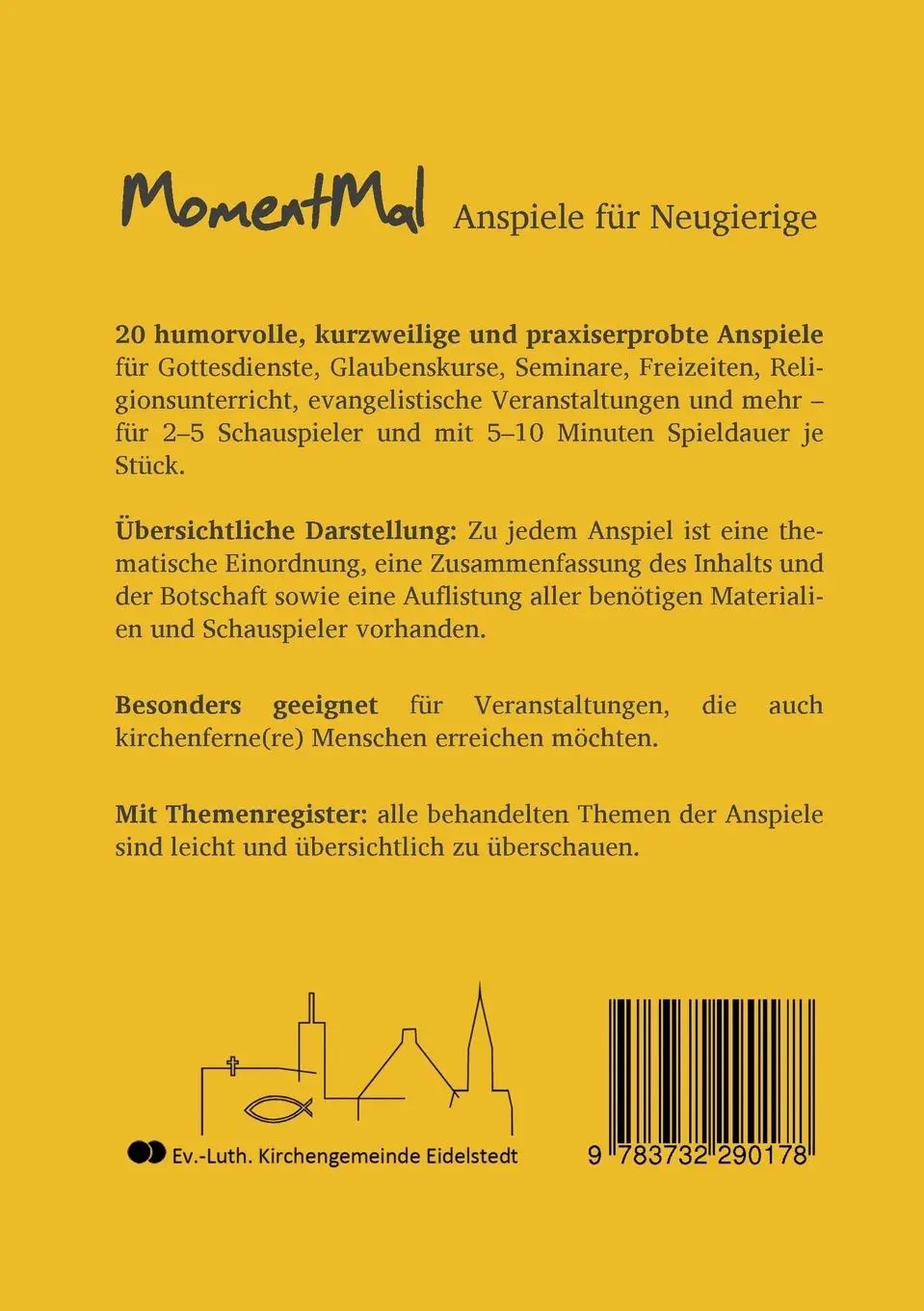 Rückseite: 9783732290178 | MomentMal - Anspiele für Neugierige | Jonas Goebel (u. a.) | Buch
