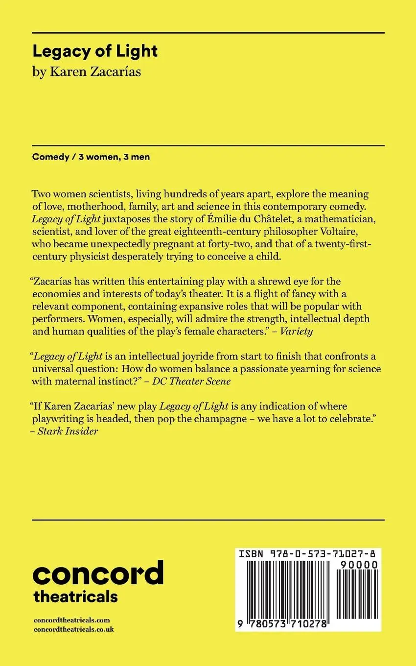 Rückseite: 9780573710278 | Legacy of Light | Karen Zacarias | Taschenbuch | Englisch | 2023