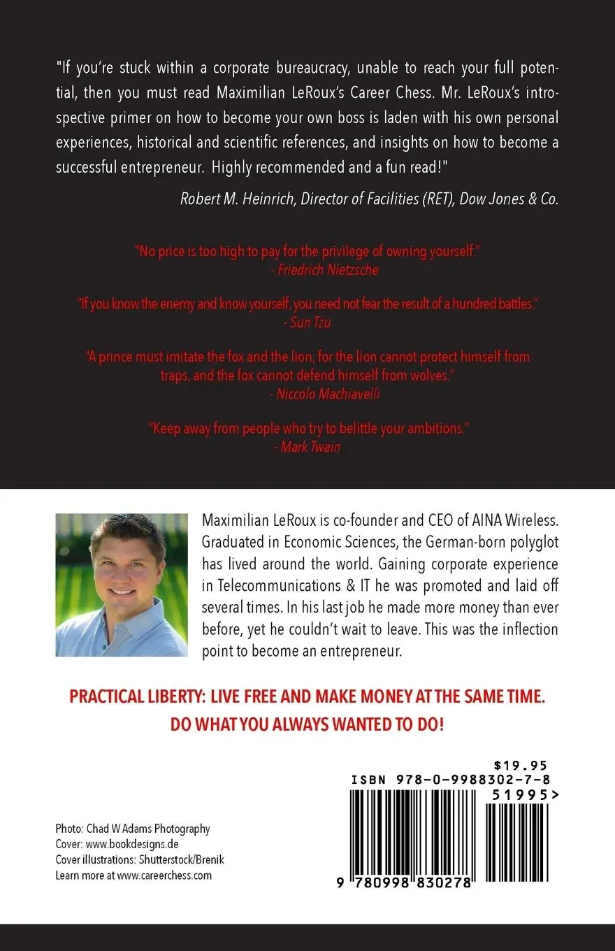 Rückseite: 9780998830278 | Career Chess | How to win the corporate game | Maximilian a LeRoux