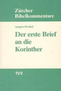 Cover: 9783290100278 | Der erste Brief an die Korinther | August Strobel | Taschenbuch | 1989