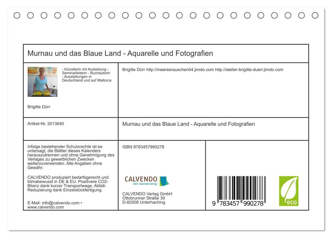Bild: 9783457990278 | Murnau und das Blaue Land - Aquarelle und Fotografien...