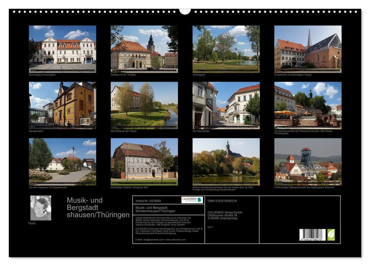 Bild: 9783516080278 | Musik- und Bergstadt Sondershausen/Thüringen (Wandkalender 2026 DIN...