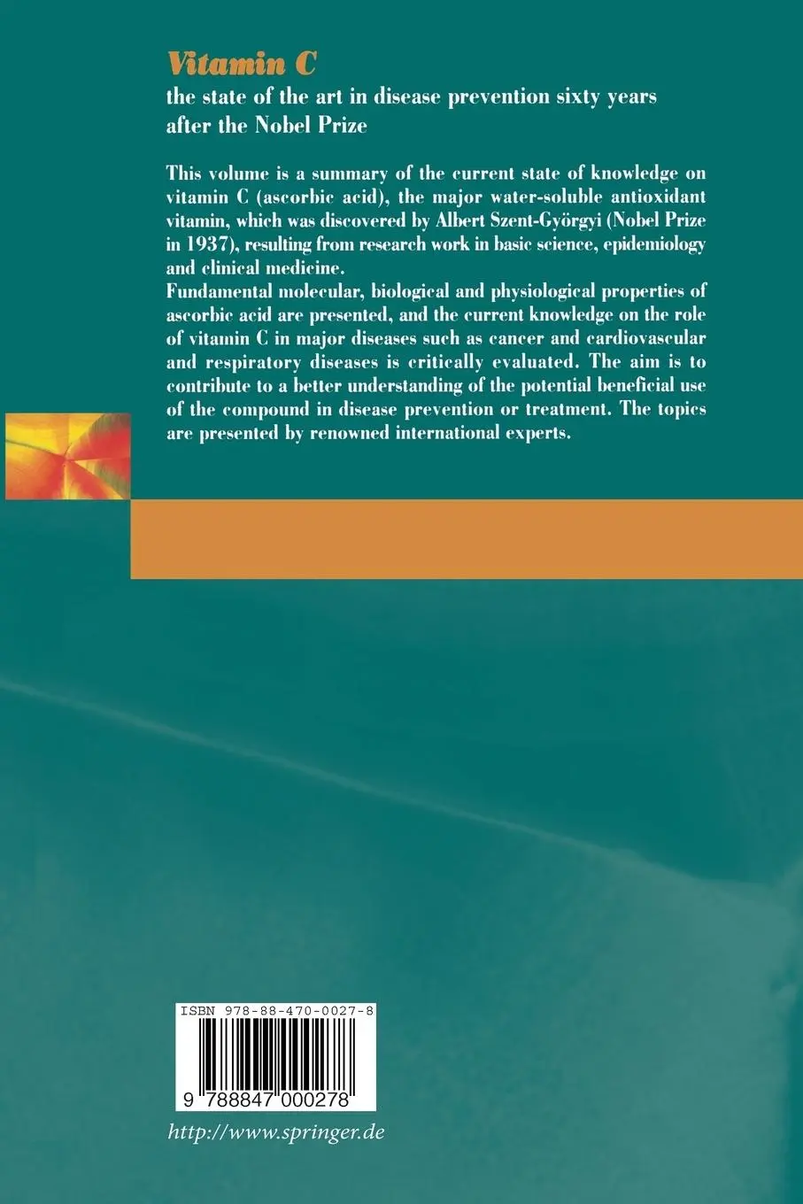 Rückseite: 9788847000278 | Vitamin C | Rodolfo Paoletti (u. a.) | Taschenbuch | vii | Englisch
