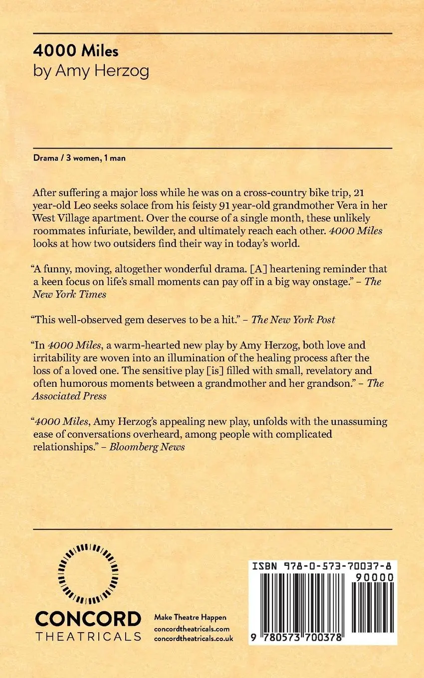 Rückseite: 9780573700378 | 4000 Miles | Amy Assistant of Film Herzog | Taschenbuch | Englisch