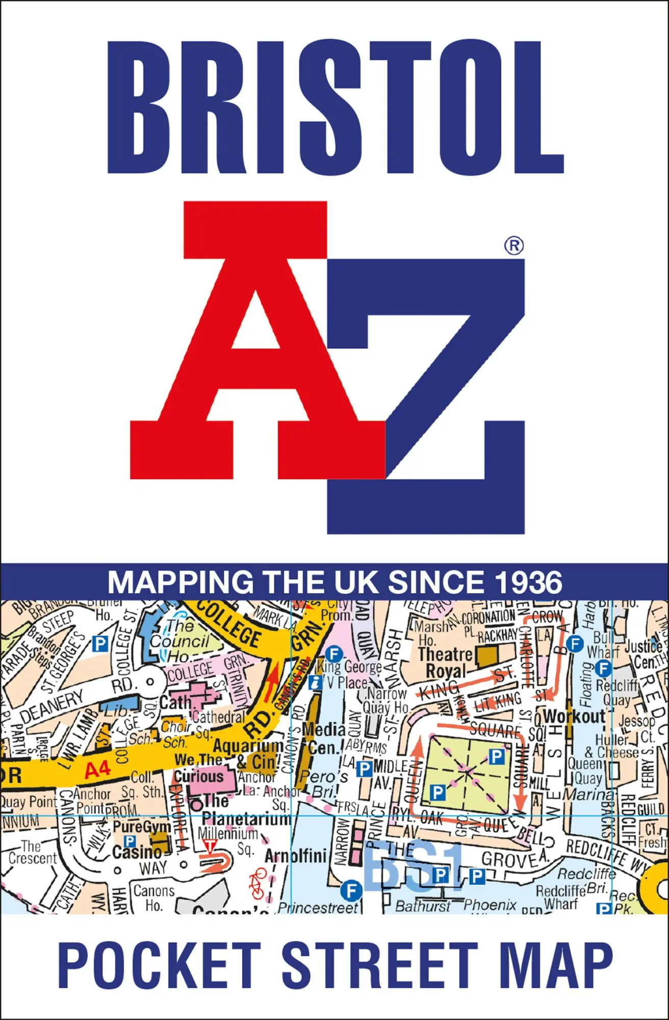 Cover: 9780008560478 | Bristol A-Z Pocket Street Map | A-Z Maps | (Land-)Karte | Englisch