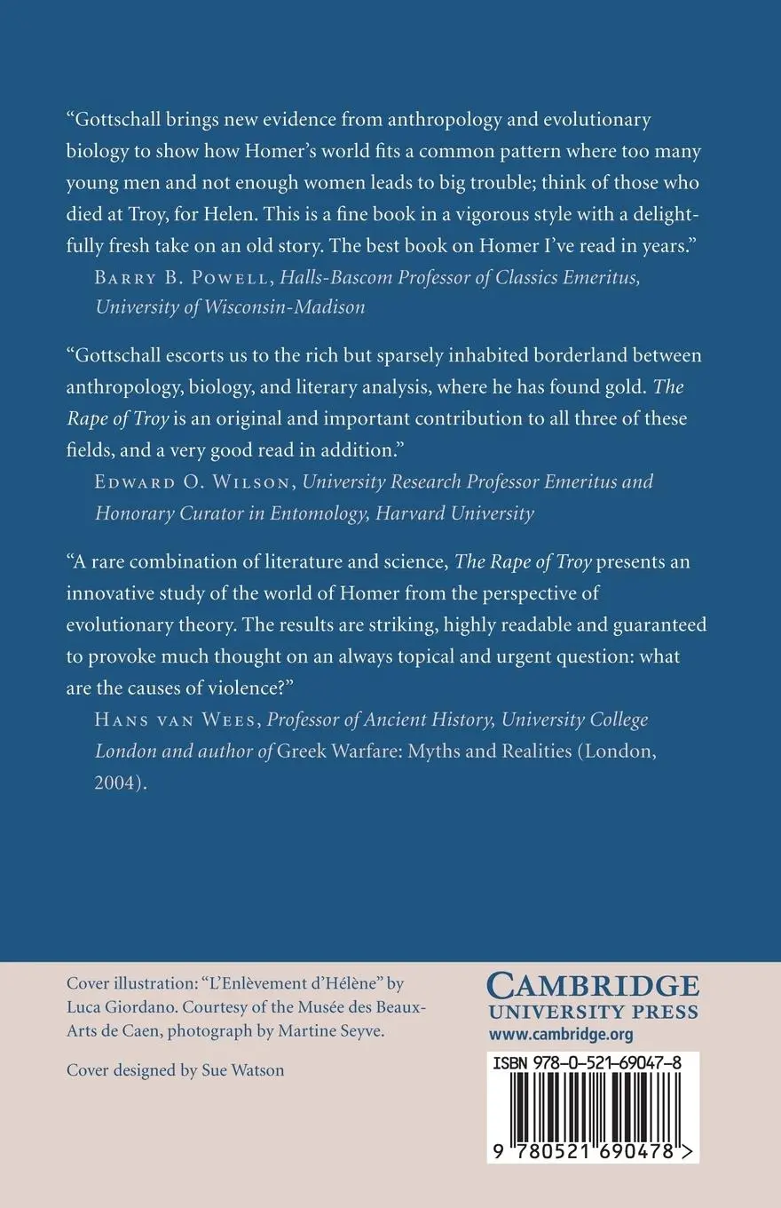 Rückseite: 9780521690478 | The Rape of Troy | Evolution, Violence, and the World of Homer | Buch