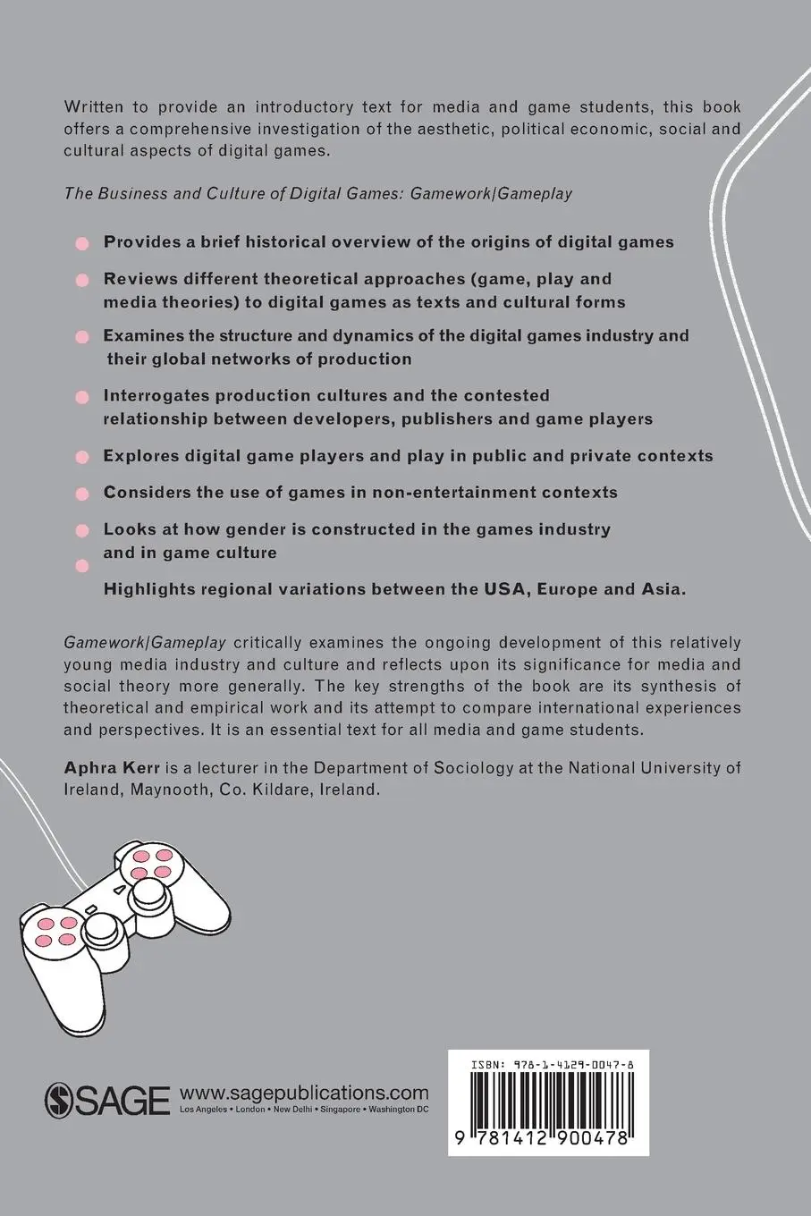 Rückseite: 9781412900478 | The Business and Culture of Digital Games | Gamework and Gameplay