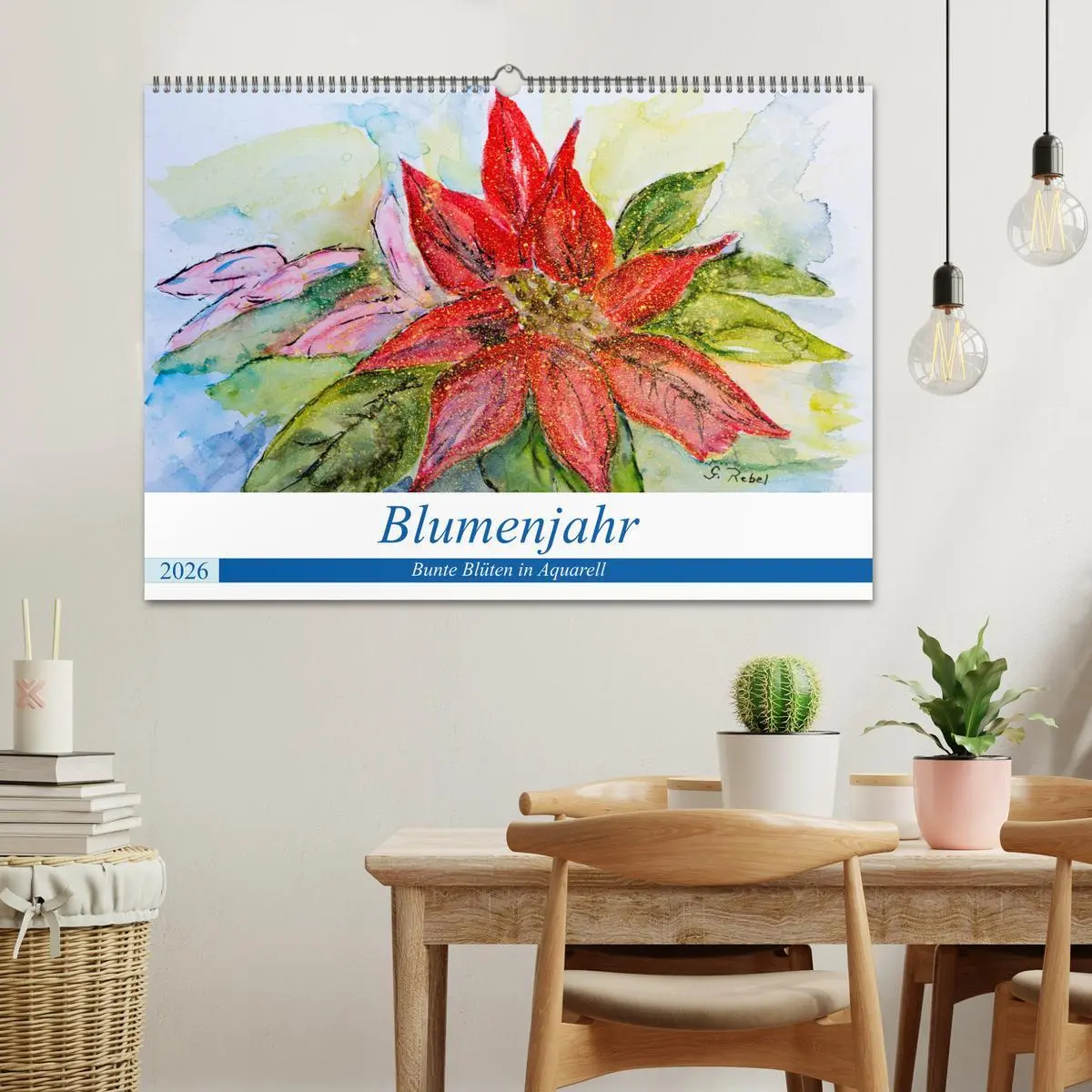 Bild: 9783457970478 | Blumenjahr - Bunte Blüten in Aquarell (Wandkalender 2026 DIN A2...