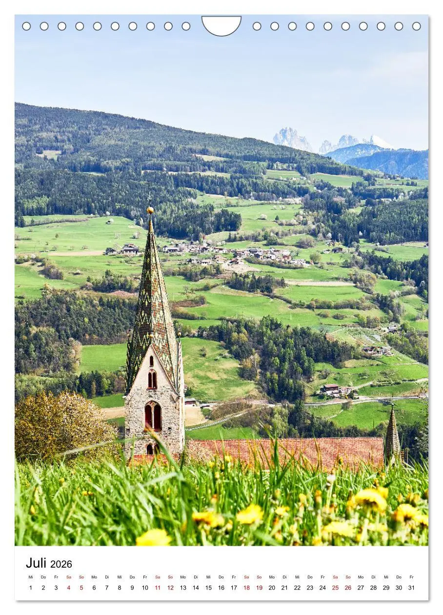 Bild: 9783516370478 | Süd-Tirol in stimmungsvollen Bildern (Wandkalender 2026 DIN A4...