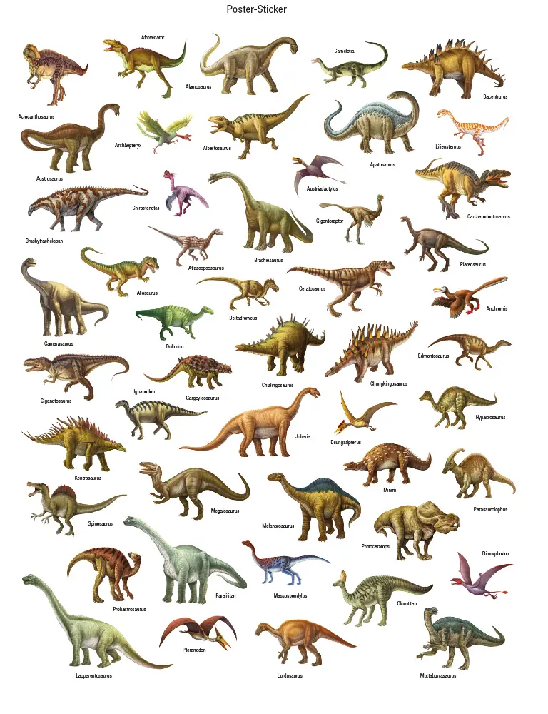 Bild: 9783833240478 | Glow-in-the-Dark Dinosaurier: Mein großer Stickeratlas | Stefanovic