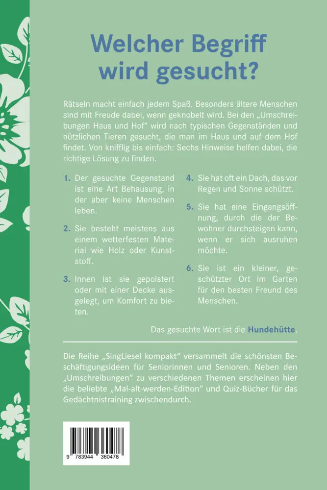 Bild: 9783944360478 | Umschreibungen Haus und Hof | Alexandra Frohbeck | Taschenbuch | 80 S.
