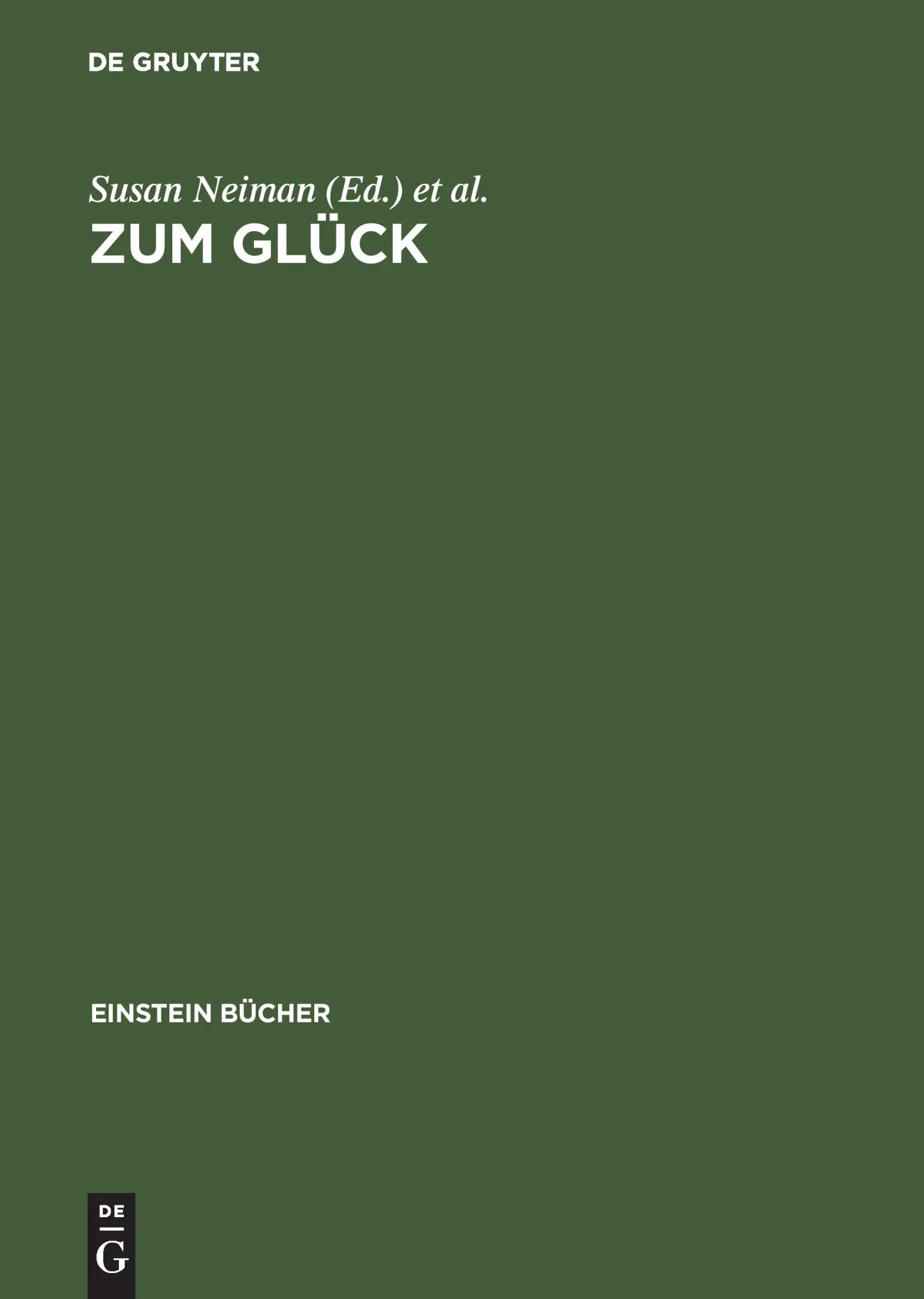 Cover: 9783050040578 | Zum Glück | Matthias Kross (u. a.) | Buch | XIII | Deutsch | 2004