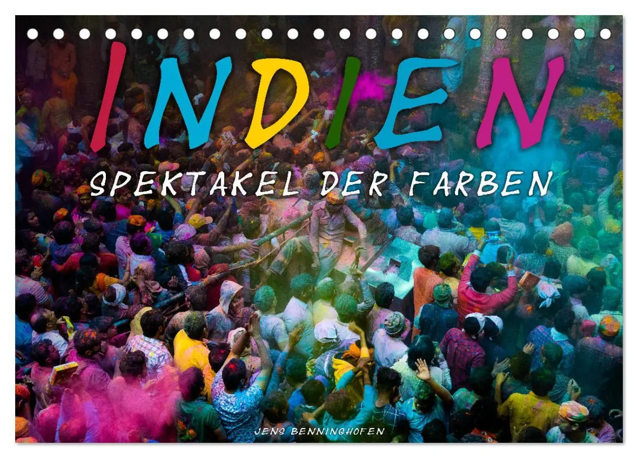 Cover: 9783457720578 | Indien - Spektakel der Farben (Tischkalender 2026 DIN A5 quer),...