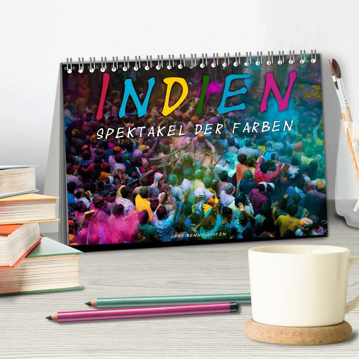Bild: 9783457720578 | Indien - Spektakel der Farben (Tischkalender 2026 DIN A5 quer),...