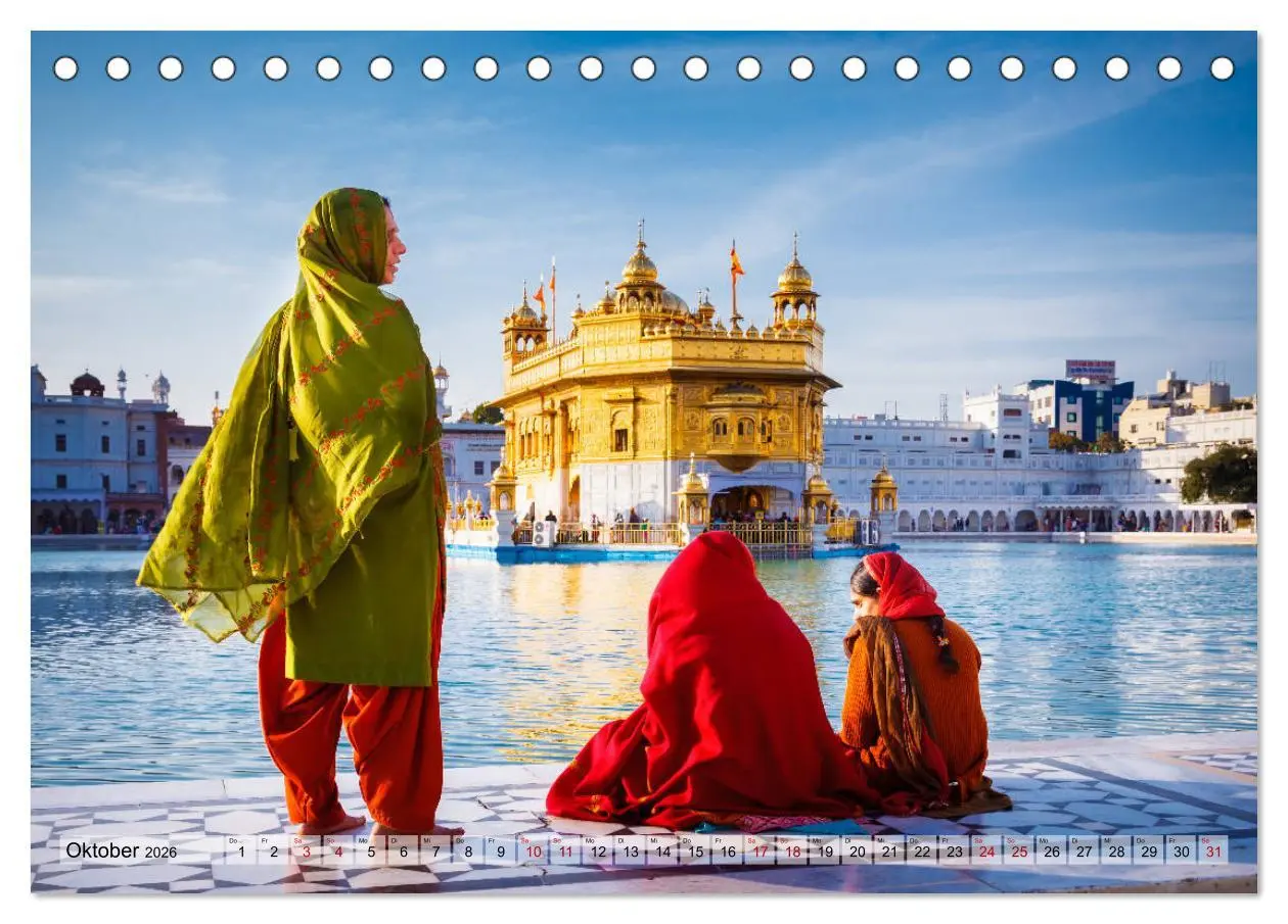 Bild: 9783457720578 | Indien - Spektakel der Farben (Tischkalender 2026 DIN A5 quer),...