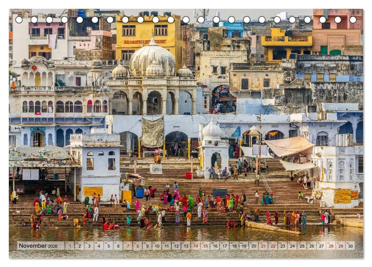Bild: 9783457720578 | Indien - Spektakel der Farben (Tischkalender 2026 DIN A5 quer),...