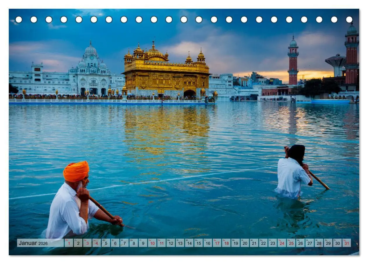 Bild: 9783457720578 | Indien - Spektakel der Farben (Tischkalender 2026 DIN A5 quer),...