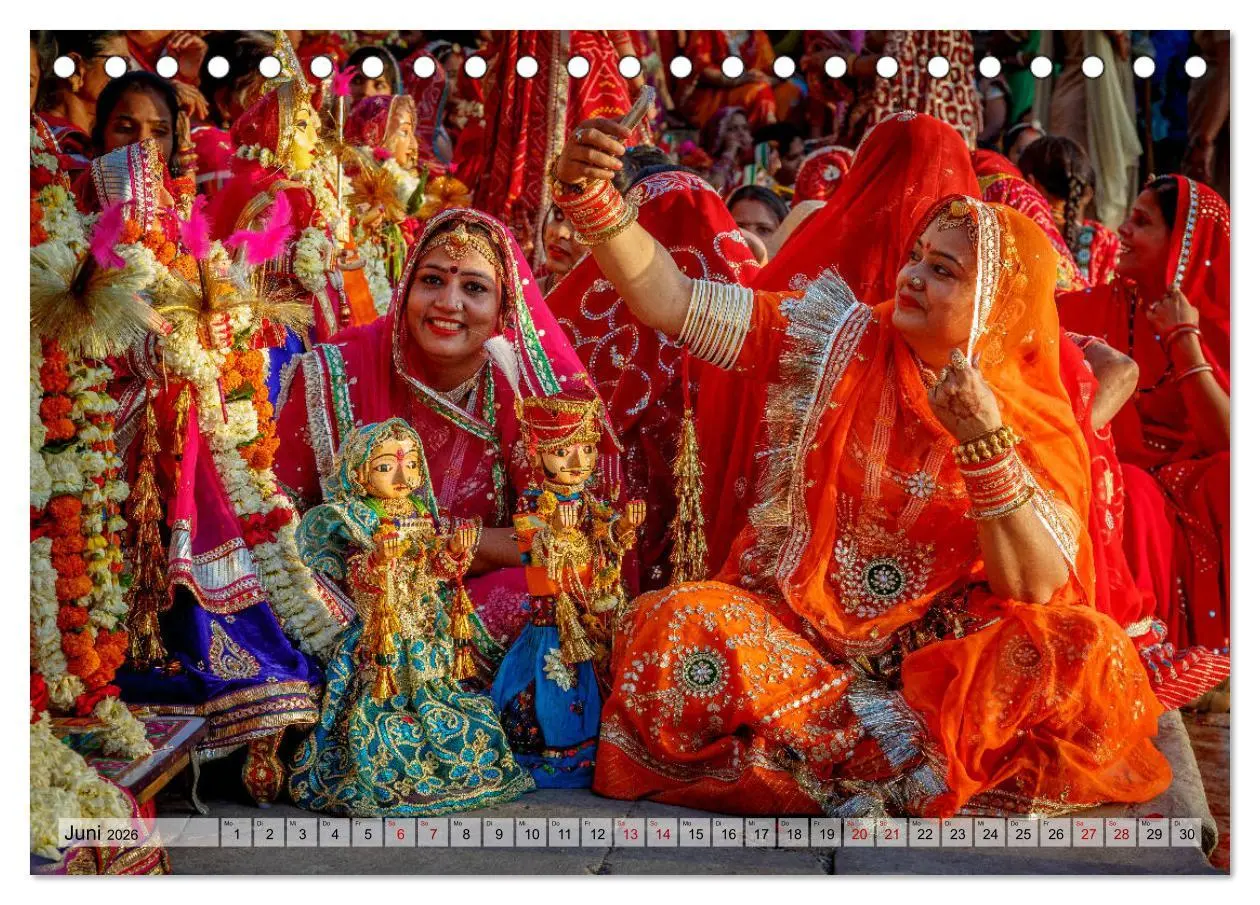 Bild: 9783457720578 | Indien - Spektakel der Farben (Tischkalender 2026 DIN A5 quer),...