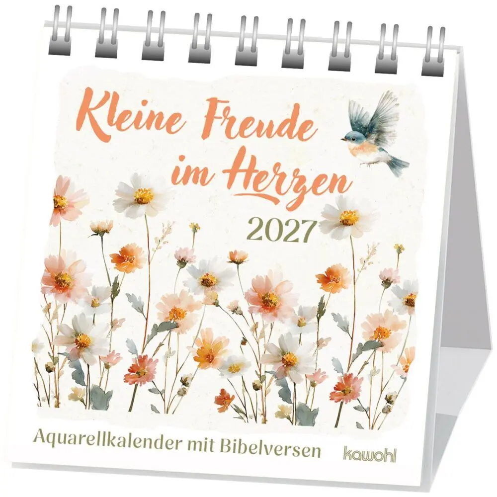 Cover: 9783754890578 | Kleine Freude im Herzen 2027 | Aufkleber-Kalender mit Aquarellmotiven