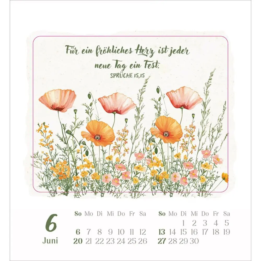 Bild: 9783754890578 | Kleine Freude im Herzen 2027 | Aufkleber-Kalender mit Aquarellmotiven