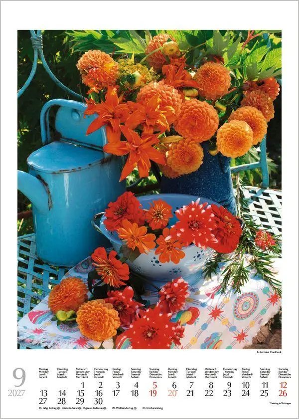 Bild: 9783819300578 | Blumenträume 2027 | Verlag Korsch | Kalender | Spiralbindung | 13 S.