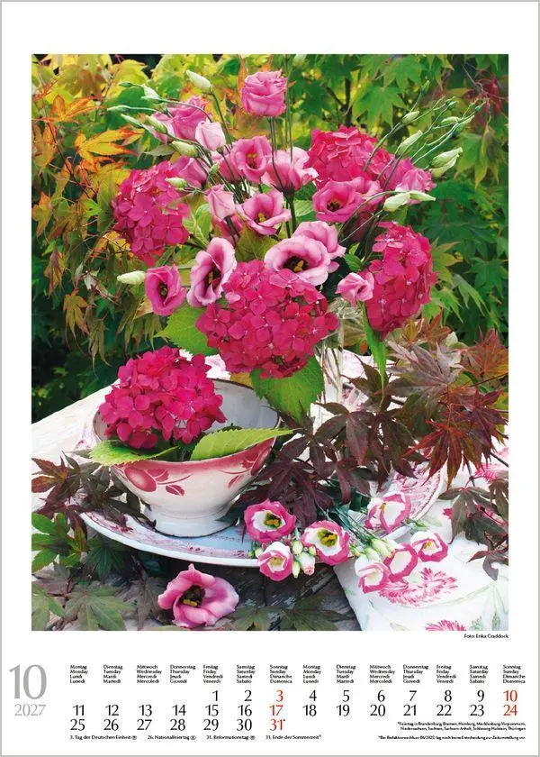 Bild: 9783819300578 | Blumenträume 2027 | Verlag Korsch | Kalender | Spiralbindung | 13 S.