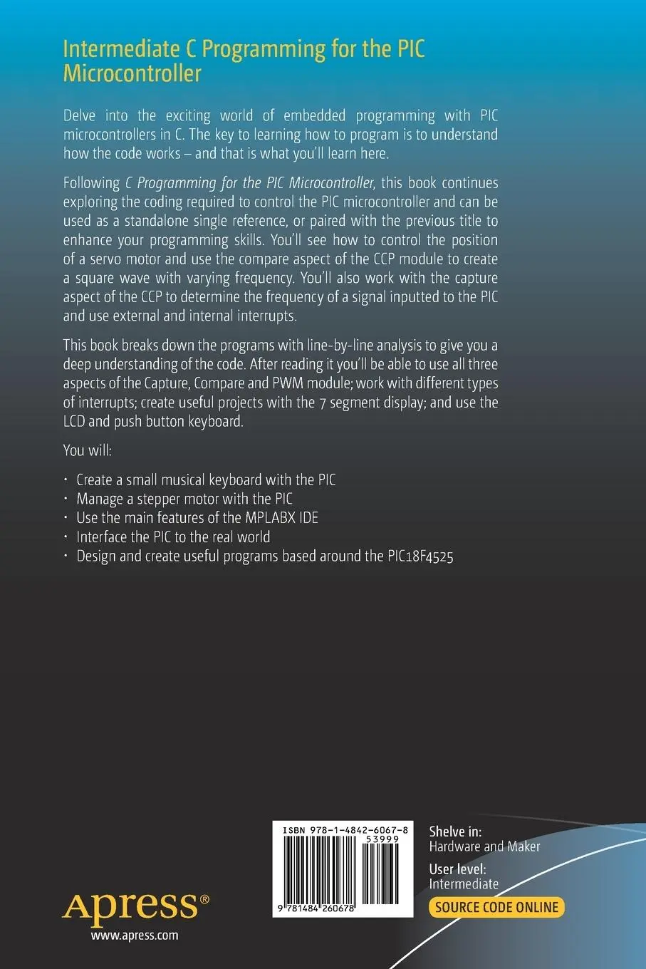 Rückseite: 9781484260678 | Intermediate C Programming for the PIC Microcontroller | Ward | Buch